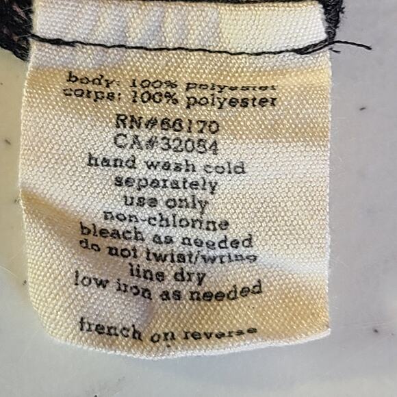 Silence + Noise Black & Tan Pleated Boho Jogger Carrot Pants Women's Size 6 2673 - Picture 4 of 16